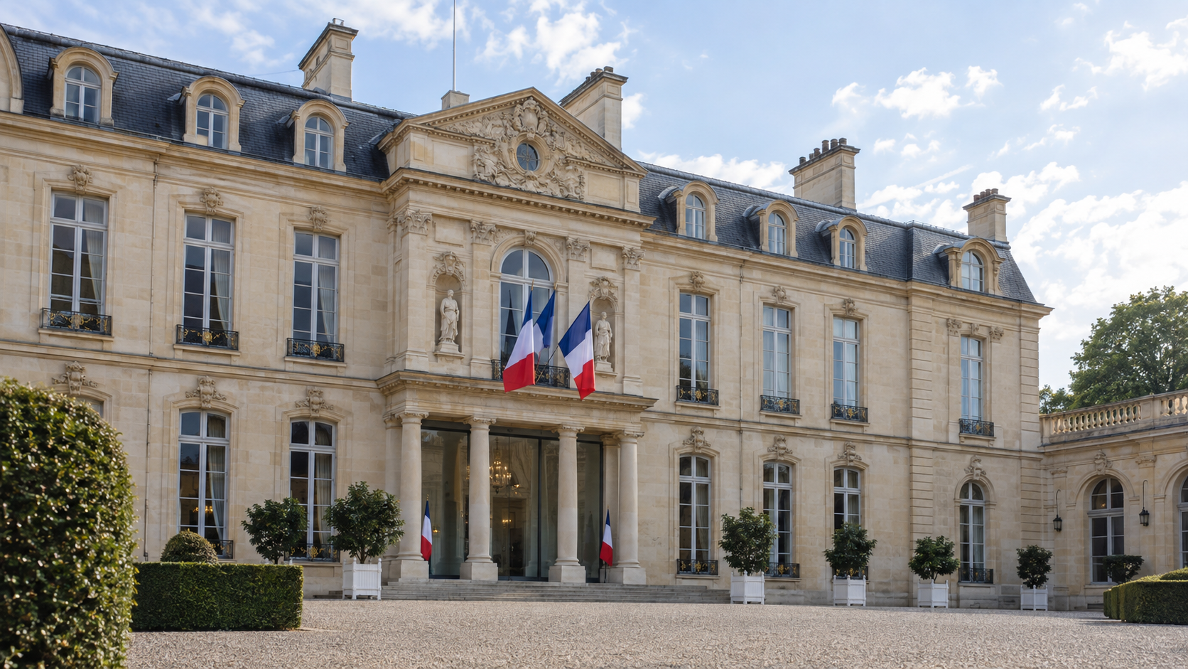 Illustration d’une façade institutionnelle française